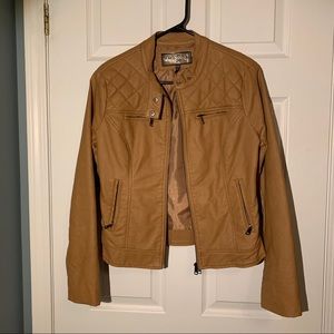 Ci Sono tan faux leather (pleather) jacket